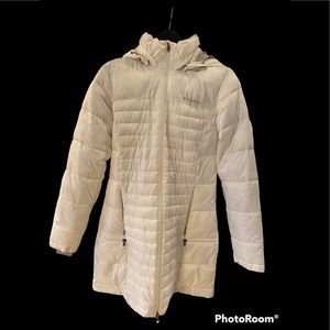 Columbia white puffer jacket size medium